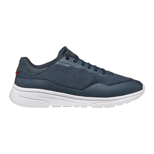 Geox sneakers blu tessuto - sneakers,