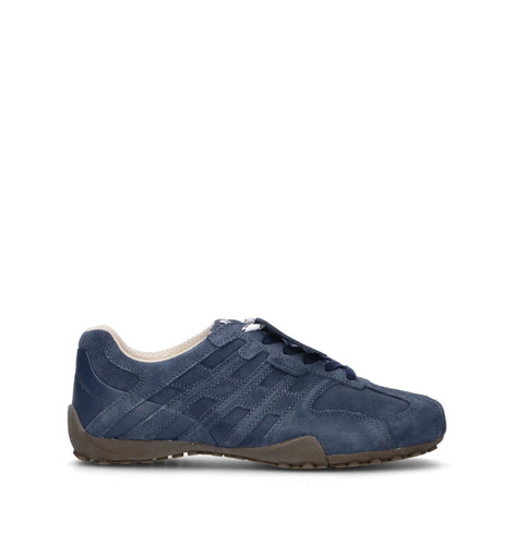 Geox sneakers uomo blu pelle - blu,